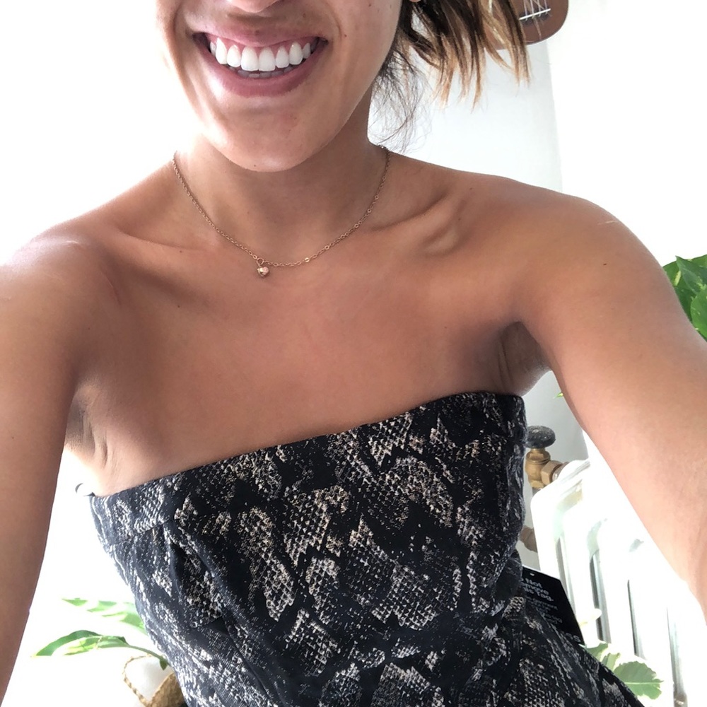 Cocktail snakeskin dress